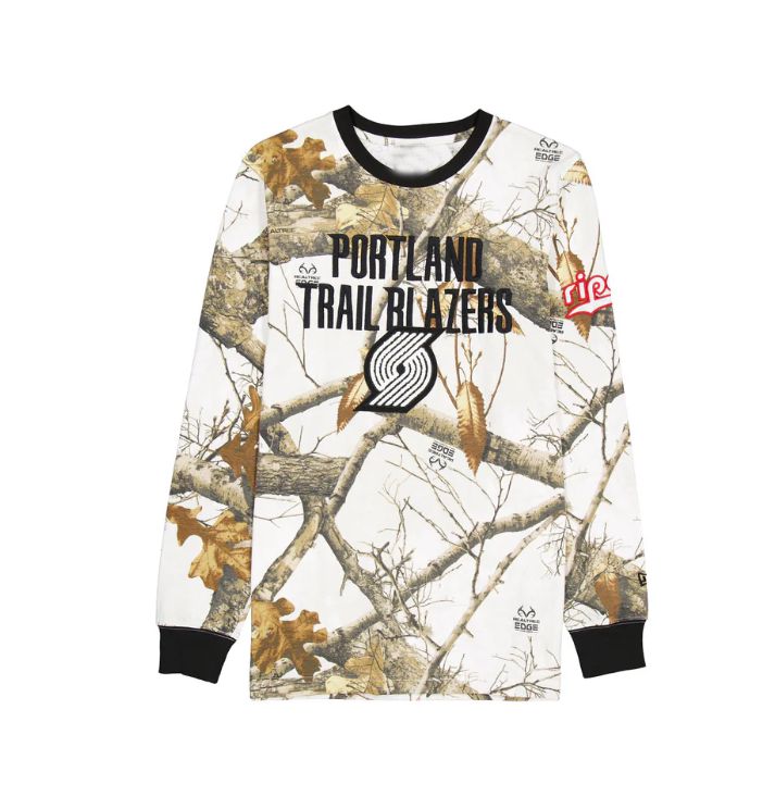 Men 2025 NBA Portland Trail Blazers long sleeve T shirts style 1